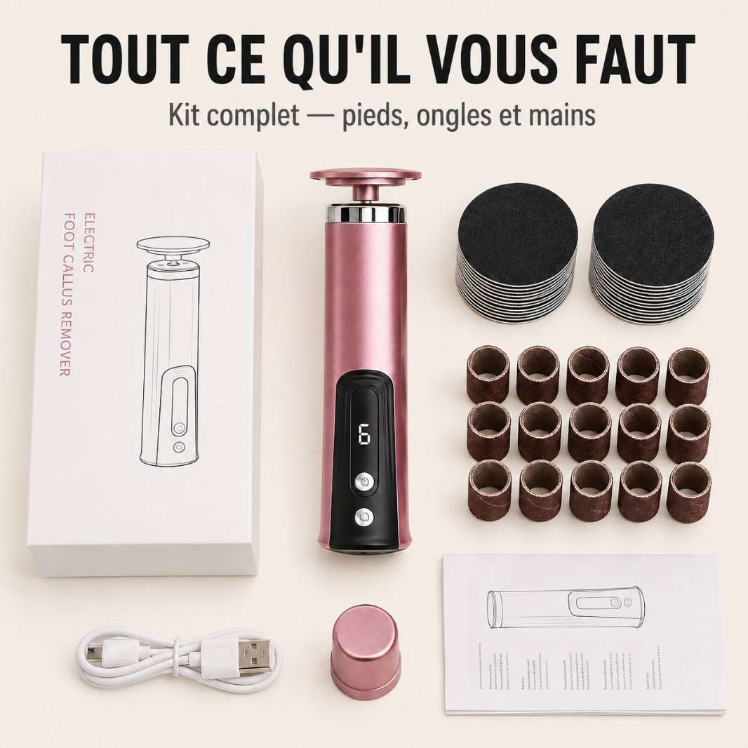 SilkFeet™ – Lisseur Électrique Pédicure 6 Vitesses | -50%