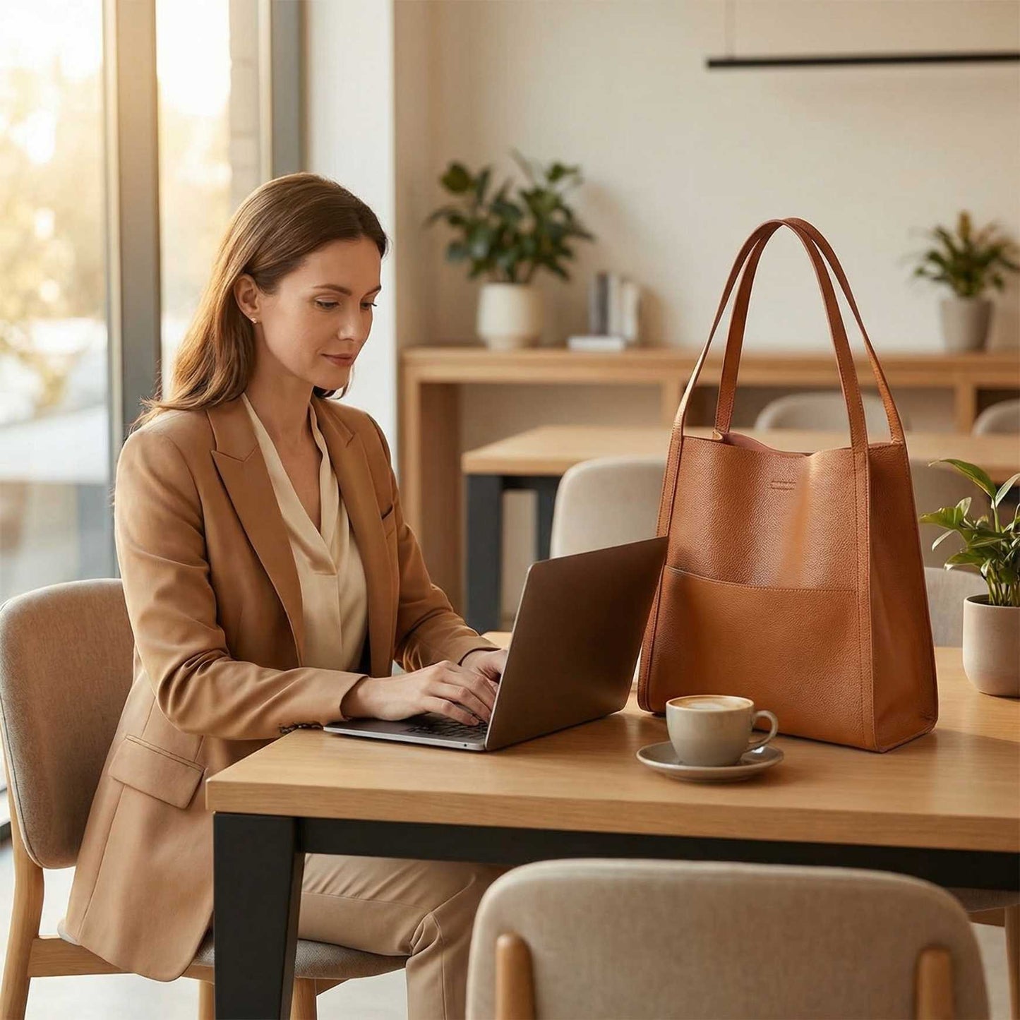 VelourBag™ – Sac Cabas Cuir Souple