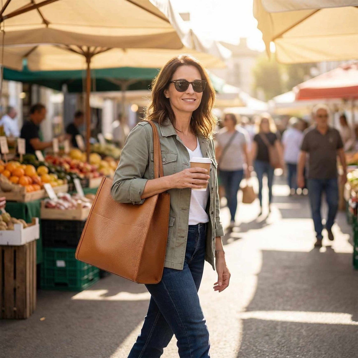 VelourBag™ – Sac Cabas Cuir Souple