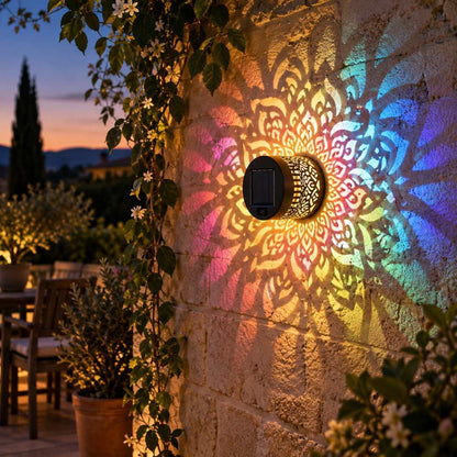 ZenSoleil™ – Lampe Solaire Mandala Projecteur Jardin IP65 Allumage Auto