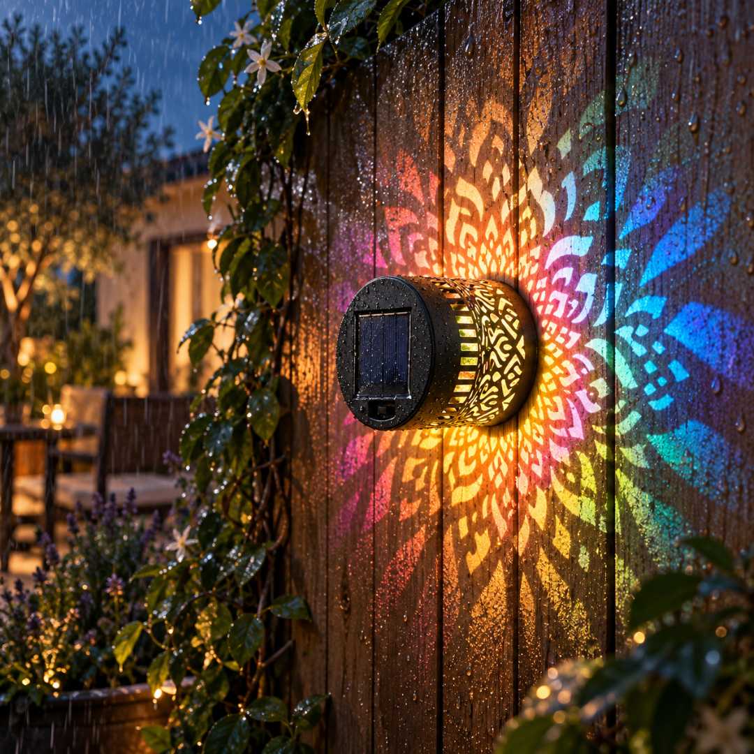 ZenSoleil™ – Lampe Solaire Mandala Projecteur Jardin IP65 Allumage Auto