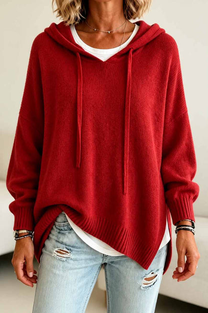 CapuDouce™ – Pull Oversize à Capuche en Maille