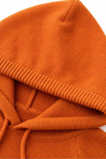 CocooMaille™ – Pull à Capuche en Maille Côtelée
