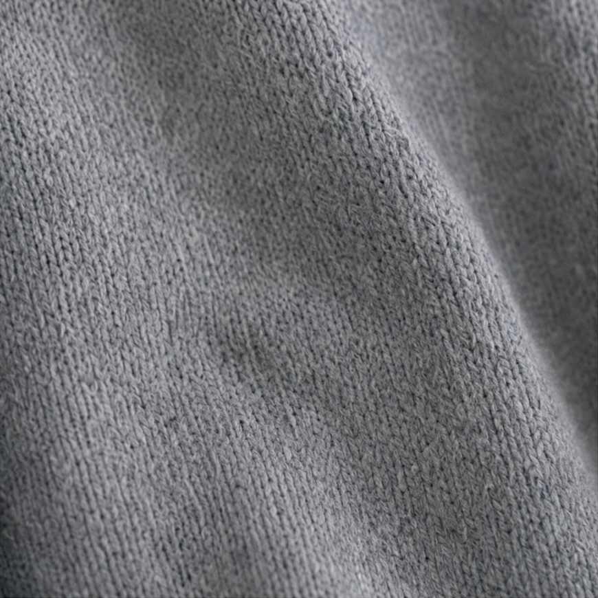 Douillette™ – Gilet à Capuche Boutonné en Maille Gaufrée