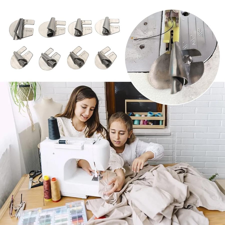 ProStitch™ Pied de Couture pour Ourlet Roulotté (8 Pièces)