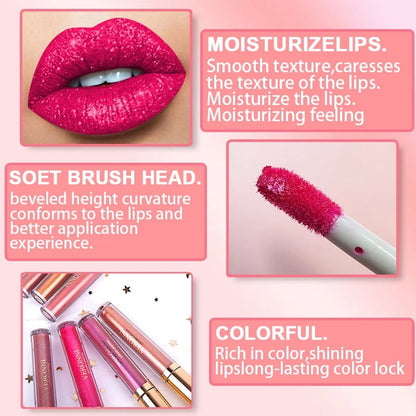 LipDiamond™ – Gloss Éclat Diamant Non-Collant & Waterproof 1+1 OFFERT