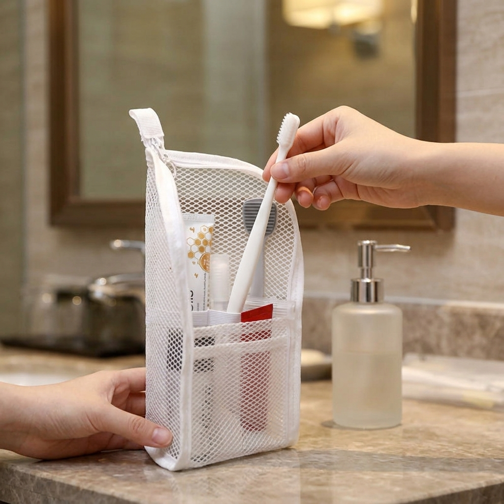 PocheTravel™ – Trousse de Toilette Autoportante pour Voyageurs