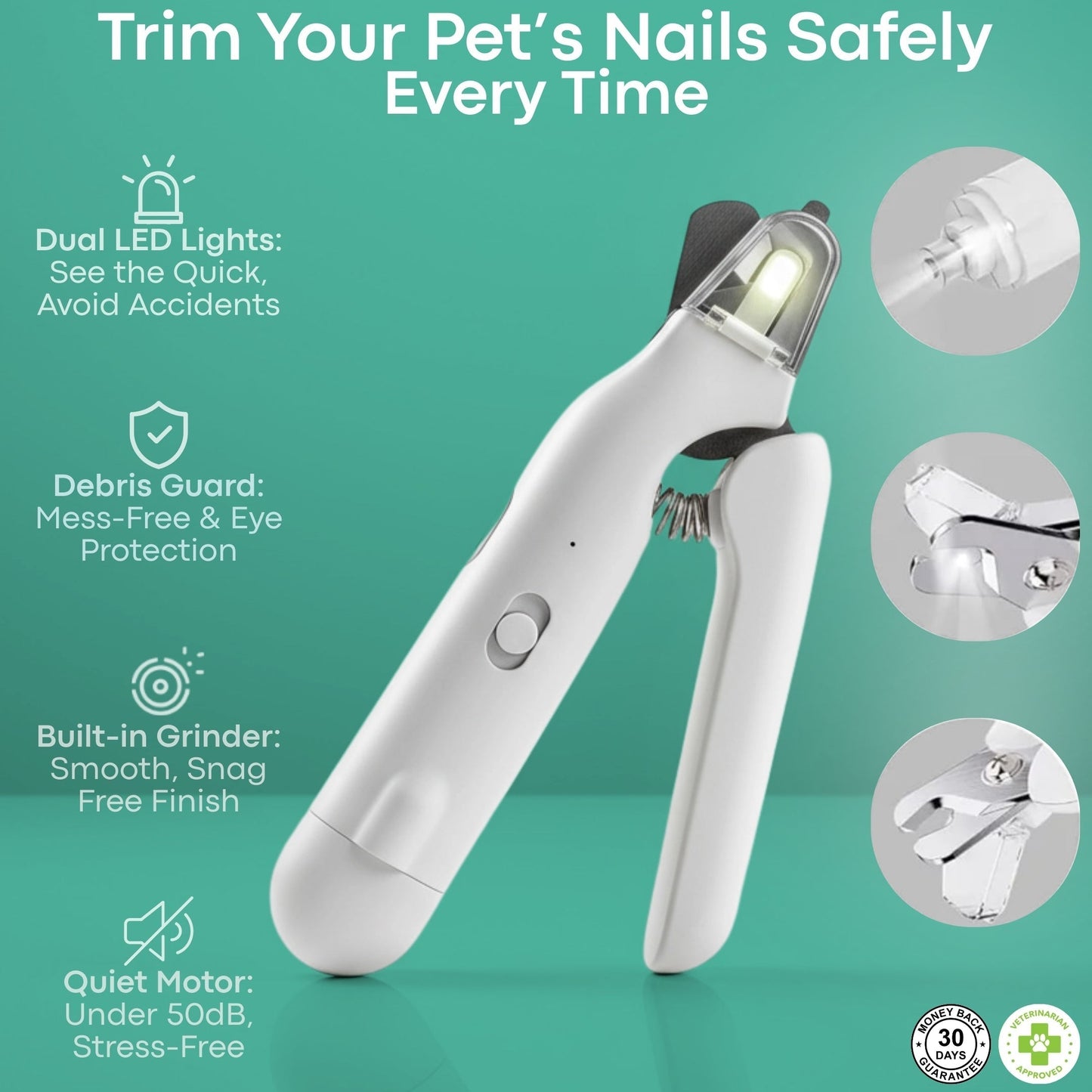GriffeZen™ – Coupe-Ongles LED Anti-Coupure pour Animaux + -50%